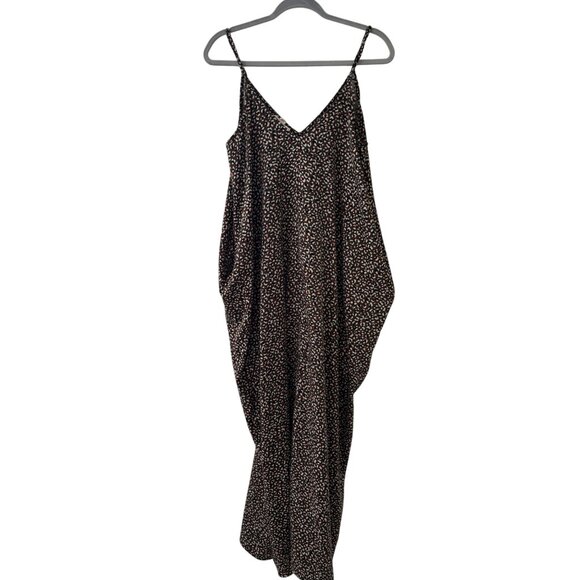 Lovestitch Sleeveless Maxi Dress With V-Neck Leopard Print Pattern With Pockets - Picture 13 of 13